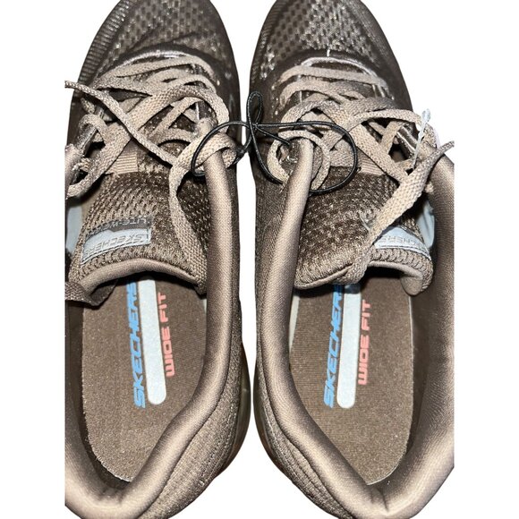 Skechers Women's Wide Fit Memory Foam Sneakers - Machine Washable & Comfortable - Picture 6 of 9